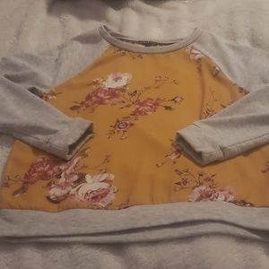 Violets & Roses pullover.